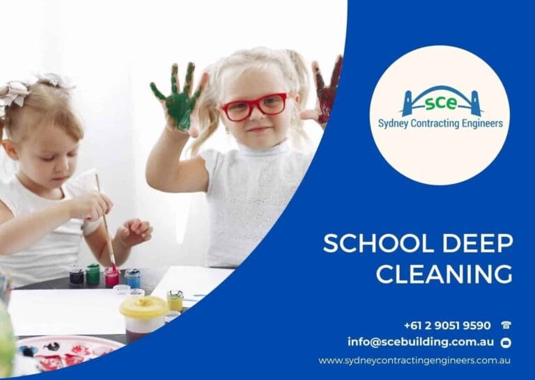 School Deep Cleaning Services Sydney Contracting Engineers SCE Corp