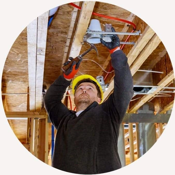 Bathroom electrical, lighting and exhaust fan works