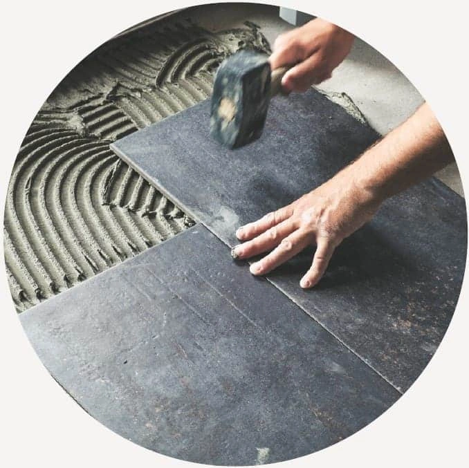 Bathroom waterproofing, floor tiling and wall tiling works