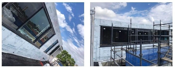 Apartment building façade associated with SCE's Double Bay NSW cladding project