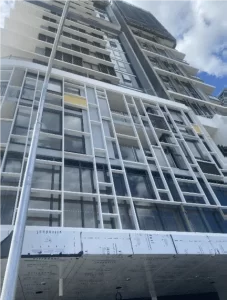 Completed apartment façade in Granville NSW after SCE cladding works