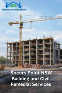 Speers Point building services, Speers Point remedial services, Speers Point civil services, SCE Corp, North Sydney, North Shore, Sydney, NSW