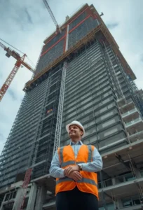 Tall building construction challenges diagram