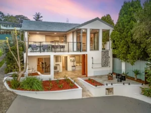 Rear view of completed multi-level residential renovation in Toronto