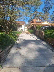 Completed driveway replacement in Normanhurst