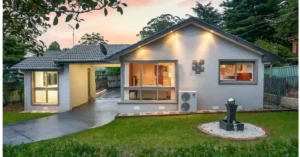 Completed exterior of the Castle Hill home renovation project