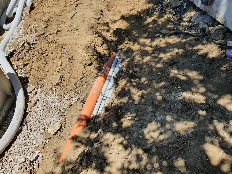 Service conduits and pipes during the Mount Colah civil subdivision works